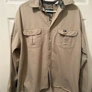 90’s OG Mossy Oak Companions Treestand LS Button Up Shirt Sz Lg